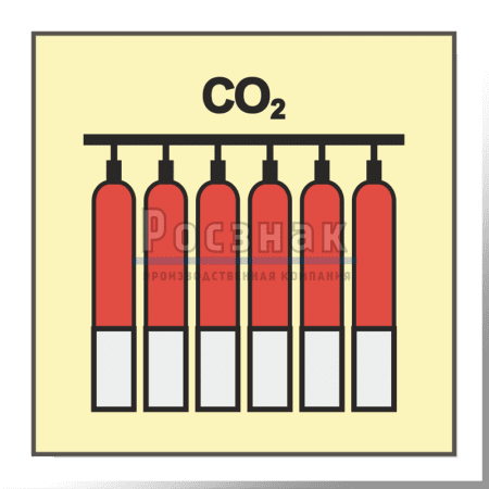 Знак IMO10.75ФС Стационарная батарея пожаротушения для двуокиси углерода