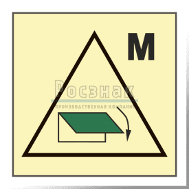 Знак IMO10.44ФС Дистанционное управление устройствами закрытия приемных и выпускных отверстий вентиляции для машинных помещений