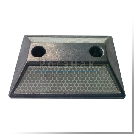 Катафот дорожный КД 3 алюминиевый анкерный белый