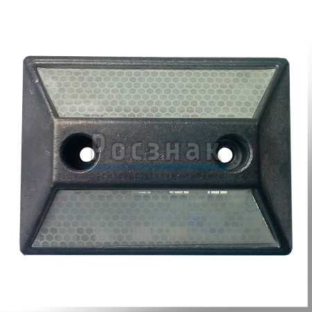 Катафот дорожный КД 3 алюминиевый анкерный белый