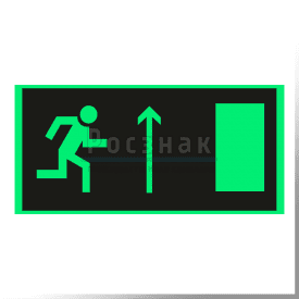 E 11ФС  Направление к эвакуационному выходу прямо