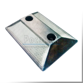 Катафот дорожный КД 3 алюминиевый анкерный белый