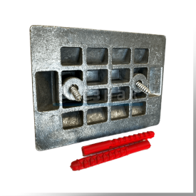 Катафот дорожный КД 3 алюминиевый анкерный белый